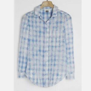 Anthropologie Pilcro The Cate Tye Dye Neon Button Down Size XS